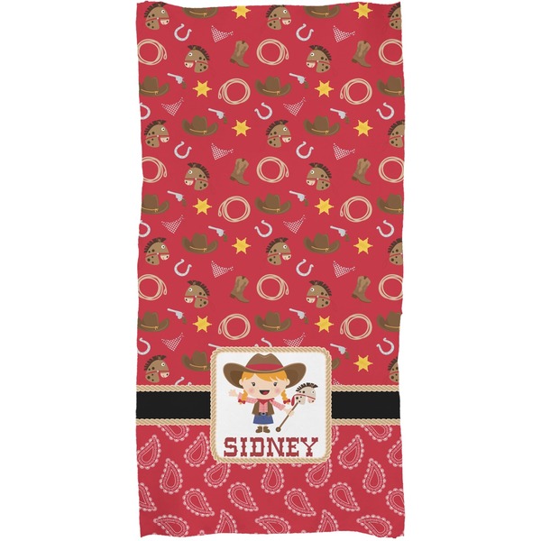 Red Western Full Sized Bath Towel - Apvl