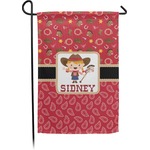 Red Western Small Garden Flag - Double Sided w/ Name or Text