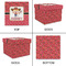 Red Western Gift Boxes with Lid - Canvas Wrapped - Large - Approval
