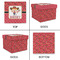 Red Western Gift Boxes with Lid - Canvas Wrapped - Medium - Approval