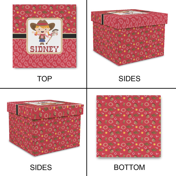 Red Western Gift Boxes with Lid - Canvas Wrapped - X-Large - Approval