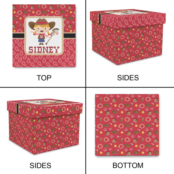 Red Western Gift Boxes with Lid - Canvas Wrapped - XX-Large - Approval