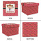 Red Western Gift Boxes with Lid - Canvas Wrapped - XX-Large - Approval