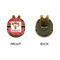 Red Western Golf Ball Hat Clip Marker - Apvl - GOLD