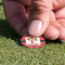 Red Western Golf Ball Marker - Hand