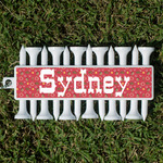 Red Western Golf Tees & Ball Markers Set (Personalized)