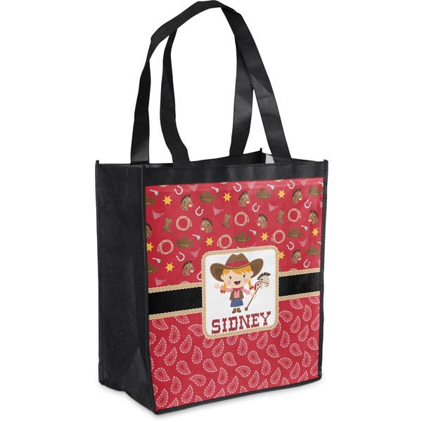 Custom Red Western Grocery Bag (Personalized)