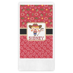 Red Western Guest Towels - Full Color (Personalized)
