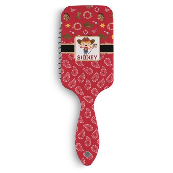 Custom Red Western Hair Brushes (Personalized)