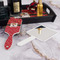 Red Western Hair Brush - With Hand Mirror