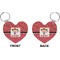 Red Western Heart Keychain (Front + Back)