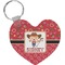Red Western Heart Keychain (Personalized)
