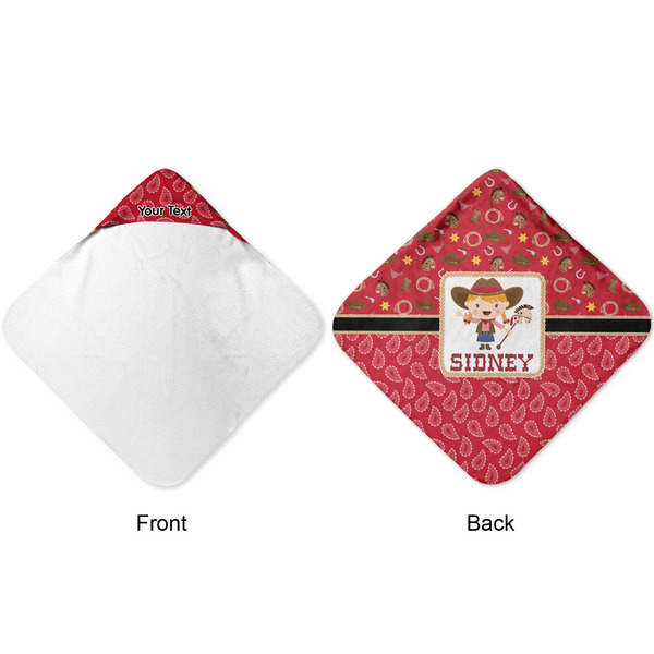 Red Western Hooded Baby Towel- Approval
