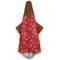 Red Western Hooded Towel - Hanging