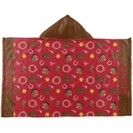 Red Western Kids Hooded Towel (Personalized)