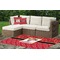 Red Western Outdoor Mat & Cushions