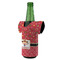 Red Western Jersey Bottle Cooler - ANGLE (on bottle)