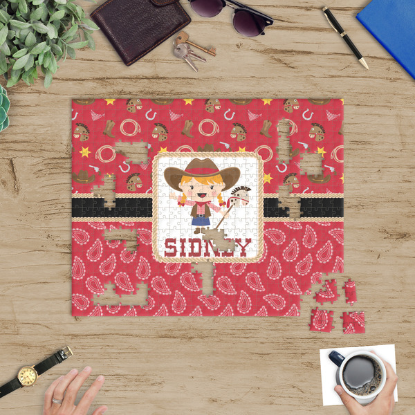 Red Western Jigsaw Puzzle 500 Piece - In Context