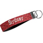 Red Western Webbing Keychain Fob - Large (Personalized)