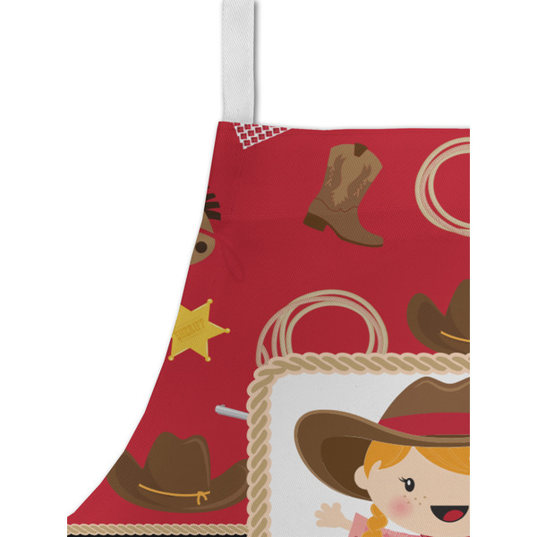 Red Western Kid's Aprons - Detail