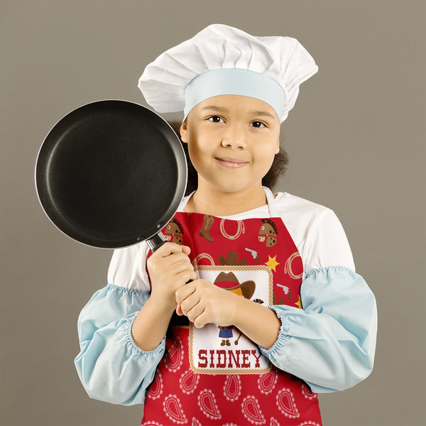 Red Western Kid's Aprons - Medium - Lifestyle