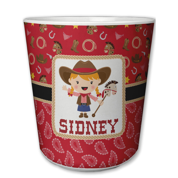 Custom Red Western Plastic Tumbler 6oz (Personalized)