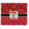 Red Western Kitchen Towel - Poly Cotton - Folded Half