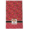Red Western Kitchen Towel - Poly Cotton - Full Front