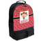 Red Western Large Backpack - Black - Angled View