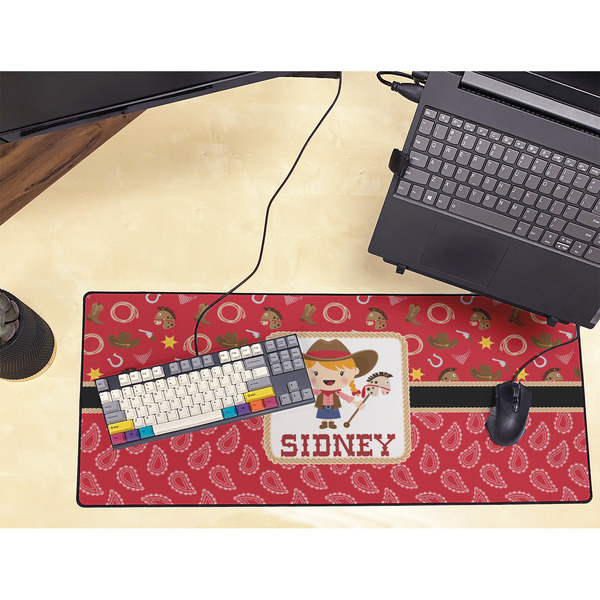 Red Western Large Gaming Mats - LIFESTYLE