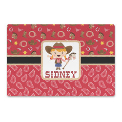 Red Western Large Rectangle Car Magnet (Personalized)