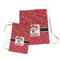 Red Western Laundry Bag - Both Bags
