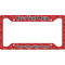 Red Western License Plate Frame - Style A