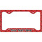 Red Western License Plate Frame - Style C