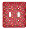 Red Western Personalized Light Switch Cover (2 Toggle Plate)