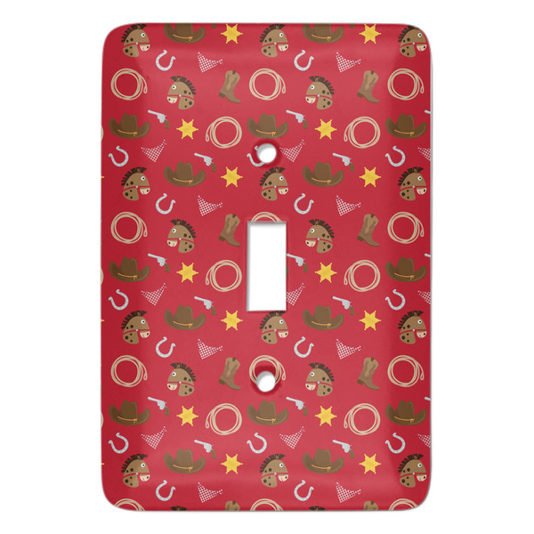 Custom Red Western Light Switch Cover