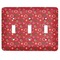 Red Western Light Switch Covers (3 Toggle Plate)