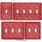 Red Western Light Switch Covers all sizes