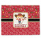 Red Western Linen Placemat - Front