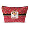 Red Western Makeup Bag - Small - 8.5"x4.5" (Personalized)