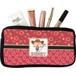 Red Western Makeup / Cosmetic Bag (Personalized)