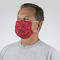 Red Western Mask - Quarter View on Guy
