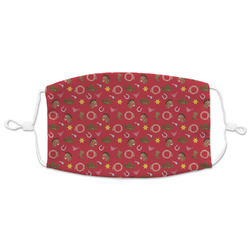 Red Western Adult Cloth Face Mask - XLarge
