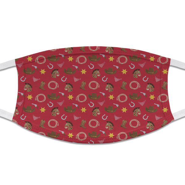 Custom Red Western Cloth Face Mask (T-Shirt Fabric)