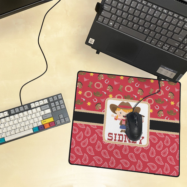 Red Western Medium Gaming Mats - LIFESTYLE