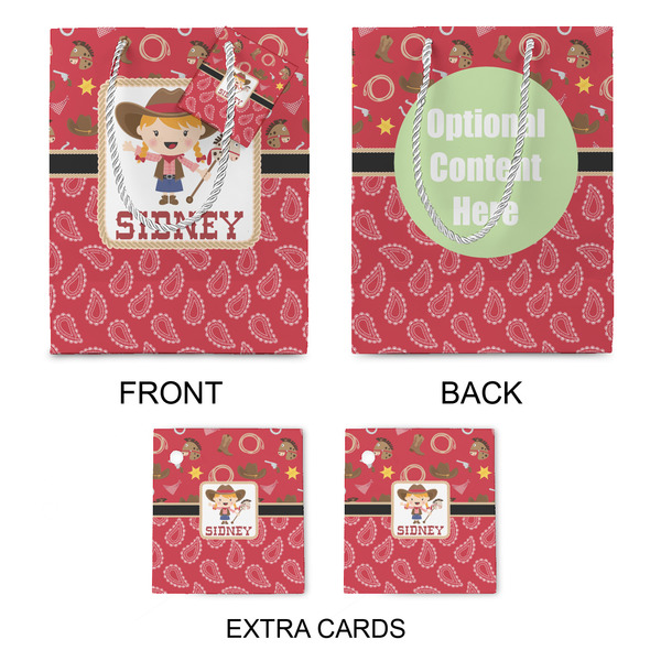 Red Western Medium Gift Bag - Approval