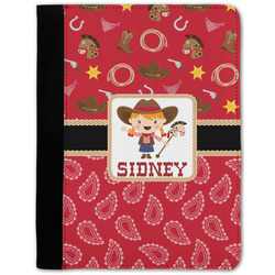 Red Western Notebook Padfolio w/ Name or Text