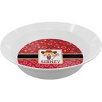 Red Western Melamine Bowl - 12 oz (Personalized)