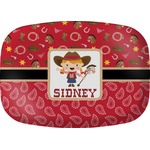Red Western Melamine Platter (Personalized)