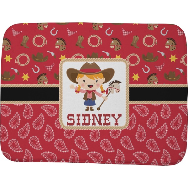 Red Western Memory Foam Bath Mat 48 X 36